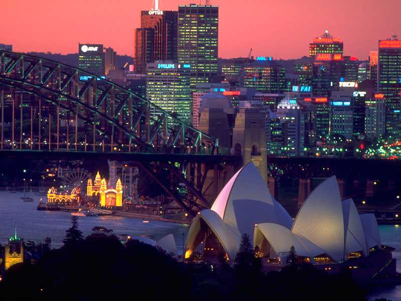 Skyline of Sydney Australia